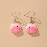 Funny Green Frog Animal Dangle Earrings for Women Kids Resin Cute Sweet Creative Charm Cartoon Drop Earrings Girls Jewelry Gift daiiibabyyy