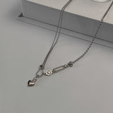 New Personality Cross Square Metal Multilayer Hip Hop Long Chain Cool Simple Necklace for Women Men Jewelry Gifts Jewelry daiiibabyyy