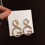 Fashion Crystal Butterfly Clip On Earring Pearl Bead Ear Cuff Long Tassels Charm Hollow Earrings For Women Clip Jewelry Gifts daiiibabyyy