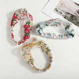 Ruoshui Summer Woman Elegant Lace Hairband Floral Headband Turban Women Headwear Hair Accessories Girls Bezel Fashion Bandana daiiibabyyy
