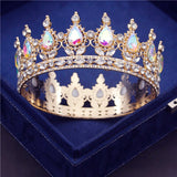 Daiiibabyyy Purple Crown Metal Circle Diadem Girls Birthday Party Diadem Queen Tiaras Wedding Hair Jewelry Bridal Headdress