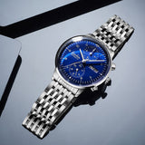 Daiiibabyyy Mens Fashion Mechanical Watches Business Automatic Wristwatch Stainless Steel Luminous Designer Clock Reojes De Hombre New 2024