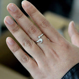 Semicolon Rings Girl's Adjustable Silvery Fashion Women Ring Mental Health Elegant Gifts Ring Inspirational New Style Jewelry daiiibabyyy