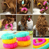Daiiibabyyy 8/6/5Pcs Magic Curler Hair Rollers Curls Roller Lucky Donuts Curly Hair Styling Make Up Tools Accessories For Woman Lady