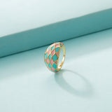 Lost Lady New Fashion Trend Two-Tone Ladies Ring With The Same Birthday Gift Alloy Jewelry Wholesale Direct Sales daiiibabyyy