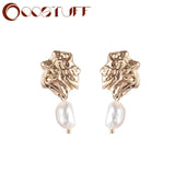 Irregular Gold Color Fashion Earrings Jewelry Hanging Pendientes orecchini brincos Earrings for Women aretes de mujer modernos daiiibabyyy