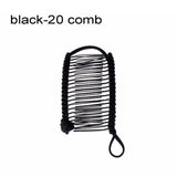 Daiiibabyyy Woman Hair Comb Banana Hairpin Fashion Simple Black Oval PE Plastic Hairpin Vertical Clip Ponytail Holder Hair Accessories