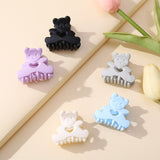 2022 New Matte Solid Color Claw Barrettes Crab Hair Claws Bear Bath Clip Ponytail Clip For Women Girls Kids Hair Accessories daiiibabyyy
