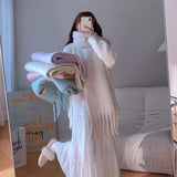 Women Fashion Thick Solid Color Wild Scarves 230X37CM Fantasy Macaron Scarves Women Winter Soft Warm Feel Cashmere Long Shawl daiiibabyyy