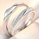 Classic Couple Rings For Men Women CZ Stone Trendy Wedding Lovers' Ring Jewelry Romantic Valentine's Day Present Ring Accessory daiiibabyyy