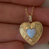 Lost Lady Stella Heart Locket Necklace Women's Alloy Jewellery Wholesale Direct Sales daiiibabyyy