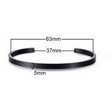 Daiiibabyyy Bangle Bracelet Men, Cuff Bracelets, Stainless Steel Bracelet, Dainty Brazalets, Minimalist Bracelet Jewelry, Cuffs Bangles