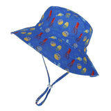 Daiiibabyyy Fashion Spring Sun Bucket Hat Girls Boys Summer Visor Children Wide Brim Big Felt Hat Kids Beach Hat For 2-8 Years Old