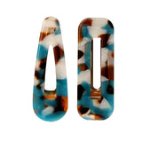 New 2PCS/Set Vintage Leopard Acetate Geometric Hair Clips For Women Girls Headband Fashion Hairpins Barrettes Hair Accessories daiiibabyyy