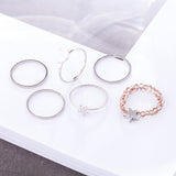 Antique Gold Silver Color Rings Body Jewelry For Women Fashion Accessories Promise Female Finger Decoration Gifts Wholesale 2022