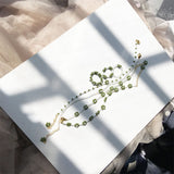 Fresh new Avocado Green Flower Bracelet for Spring 2022, Korean Fashion Woman for Bracelet, Colorful Beaded Flower Jewelry Gift daiiibabyyy
