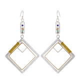 Trendy Square Fashion Women Hanging Earrings Wholesale Jewelry Pendientes brincos Handmade Original Long Suspension Decoration daiiibabyyy