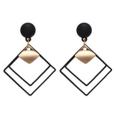2021 New Fashion Simple Earrings For Women Exaggerated Wild Stone Geometric Shapes Marble Jewelry Gifts Banquet Girls daiiibabyyy