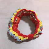 Daiiibabyyy Lace Headband Knitted Wool Woven Headband Korean Ins Retro Fairy Hair Accessory Spring and Summer Mori All-Matching