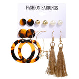Fashion Gold Hoop Earrings Set Women Pearl Hoop Earrings Oversize Metal Circle Punk Earring 2022 Female Fashion Jewelry Dangler daiiibabyyy
