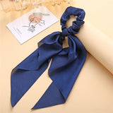 17KM Vintage Black Velvet Bow Elastic Hair Bands For Women Girls Hair Ribbon Scrunchies Hair Tie Headwear Hair Accessories daiiibabyyy