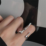 Creative Temperament Korean Fashion Liquid Lava Water Drop Shape Adjustable Rings for Women Goth Irregular Ring Finger Jewelry daiiibabyyy
