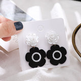 2022 new fashion retro flower series earrings jewelry, creative lovely woman foe earrings Korea jewelry wholesale party gifts daiiibabyyy