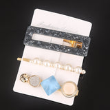 Ins Fashion 1Set Women Girls Elegant Pearls Hair Clips Sweet Headwear Hair Ornament Hairpins Barrettes Hairgrip Hair Accessories daiiibabyyy