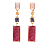 2021 New Fashion Simple Earrings For Women Exaggerated Wild Stone Geometric Shapes Marble Jewelry Gifts Banquet Girls daiiibabyyy