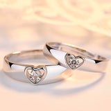 Classic Couple Rings For Men Women CZ Stone Trendy Wedding Lovers' Ring Jewelry Romantic Valentine's Day Present Ring Accessory daiiibabyyy