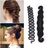 Daiiibabyyy Women Hair Accessories Magic Hair Bun Maker Hairstyle Braiders Styling Tools Girls Hair Accessories Ponytail DIY Braiding Tools