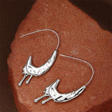 2022 New Golden Metal Geometric Irregular Drop C-shaped Circel Hoop Earrings for Women Girls Party Travel Jewelry daiiibabyyy