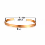 Daiiibabyyy Bangle Bracelet Men, Cuff Bracelets, Stainless Steel Bracelet, Dainty Brazalets, Minimalist Bracelet Jewelry, Cuffs Bangles