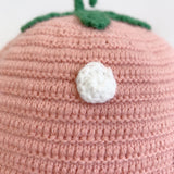 Daiiibabyyy 1-2 Years Old Children's Baby Girl Hat Autumn and Winter Children's Fisherman Hat Baby Strawberry Fruit Hat Cute Knitted Hat daiiibabyyy