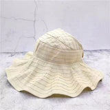 Daiiibabyyy Floded Sun hats for women Visors Hat Fishing Beach Hat  UV Protection Cap Black Causal Women Summer Caps Wide Brim Hat