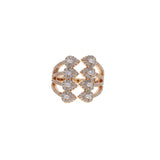 Daiiibabyyy Tear Drop Cubic Zirconia CZ Ring For Women Triple Three Layer Full Finger Jewelry High Quality