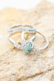 Elegant Women Engagement Rings Set Silver Color  Metal Inlaid Zircon Natural Stone Wedding Ring for Women Bridal Fashion Jewelry daiiibabyyy