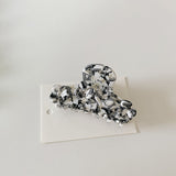 Korean New Acetate Flower Inlaid Color Rhinestones BlingBling Exquisite Ponytail Clip Female Noble Elegant Clip Hair Accessories daiiibabyyy