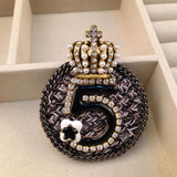 Vintage pearl pendant 5 pearls brooch luxury jacket flowers Lapel Pins Brooches Bow Fabric Jewelry for Women daiiibabyyy