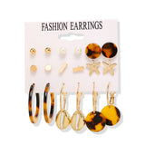 Fashion Gold Hoop Earrings Set Women Pearl Hoop Earrings Oversize Metal Circle Punk Earring 2022 Female Fashion Jewelry Dangler daiiibabyyy