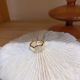 Rings for Women Fashion Simple Opening Adjustable Ring Geometry Light Luxury Elegant Ring Jewelry Accessories Wholesale daiiibabyyy