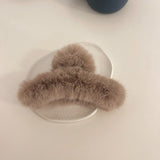 Fashionable Hair Clip Simplicity Plush Catch Clips Shark Clips Catch The Back Of The Head Hair Catch Shark Clip Hair Accessories daiiibabyyy
