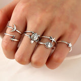 2021 New Ins Temperament Pearl Ring For Women Fashion And Popular Opening Adjustable Ring Retro Combination Banquet Gift daiiibabyyy