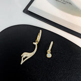 2021 New Fashion Cute Christmas Elk Stud Earrings for Women Temperament Crystal Deer Earrings Girls New Year Party Jewelry Gifts daiiibabyyy