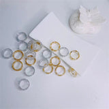 Daiiibabyyy New Korea Rings For Women Jewelry Resin Acrylic Transparent Multicolor Index Finger Accessories Fashion Girls Gifts Bague