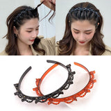 Daiiibabyyy Fashion Hair band Hairpin Headband Women Plastic Braided Womens Sports Hair pin Headwear Hair Accessories ornaments