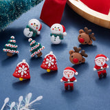 New Creative Asymmetric Christmas Elk Earrings Cute Santa Claus Snowman Tree Xmas Deer Bell Earrings Party Jewelry Gifts 2022 daiiibabyyy