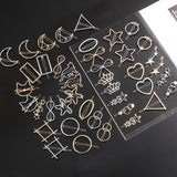 Chic Metal Geometric Hair Clip Round Triangle Barrettes Hairpin Barrette Hair Claws Women Girls Fashion Hair Accessories Gifts daiiibabyyy