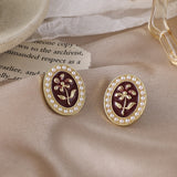 2022 new fashion retro flower series earrings jewelry, creative lovely woman foe earrings Korea jewelry wholesale party gifts daiiibabyyy
