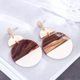 Unique Fashion Jewelry Gifts for Women Accessories Round Circle Dangle Earring Bijouterie Best Friends Colorful Pendant Israel daiiibabyyy